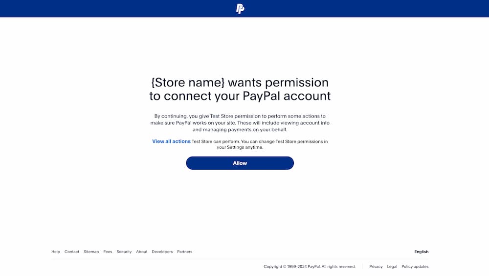 quickpay payment methods paypal